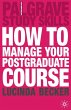 How to Manage your Postgraduate Course - Bild 1