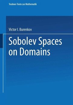 Sobolev Spaces on Domains - Burenkov, Victor I.