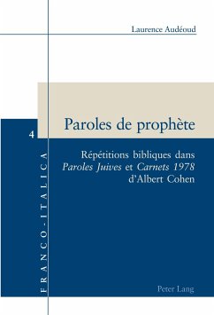 Paroles de prophète - Audéoud, Laurence