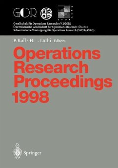 Operations Research Proceedings 1998 - Kall