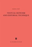 Textual Criticism and Editorial Technique