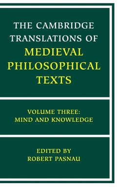 The Cambridge Translations of Medieval Philosophical Texts - Pasnau, Robert (ed.)