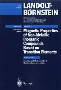 Lanthanide Monopnictides - Wijn, Henricus P. J., T. Palewski and Werner Martienssen