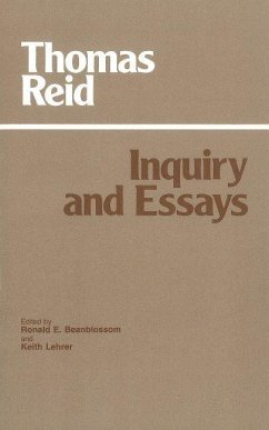 Inquiry and Essays - Reid, Thomas; Lehrer, Keith