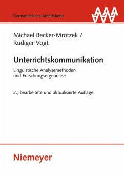 Unterrichtskommunikation - Becker-Mrotzek, Michael;Vogt, Rüdiger