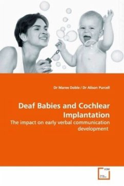 Deaf Babies and Cochlear Implantation - Doble, Maree