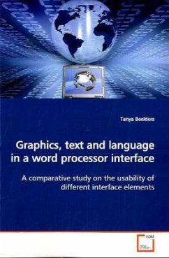 Graphics, text and language in a word processor interface