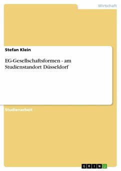 EG-Gesellschaftsformen - am Studienstandort Düsseldorf - Klein, Stefan