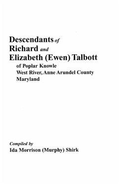 Descendants of Richard and Elizabeth (Ewen) Talbott - Shirk, Ida Morrison