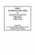 First Marriage Record of Augusta... - Bild 1