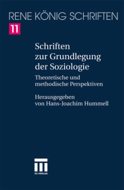Cover Schriften zur Grundlegung der Soziologie / Schriften Bd.11