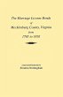 Marriages of Mecklenburg County... - Bild 1