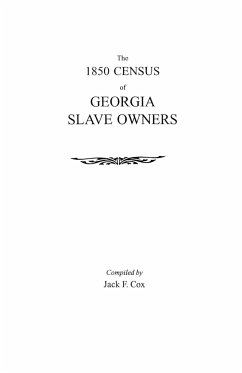 1850 Census of Georgia Slave Owners - Cox, Jack F.
