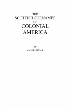 Scottish Surnames of Colonial America - Dobson, David