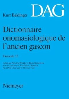 Dictionnaire onomasiologique de l' ancien gascon (DAG) / Dictionnaire onomasiologique de l'ancien gascon (DAG) Fascicule 12, Fasc.12