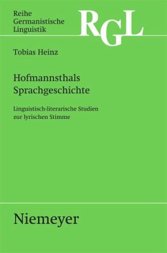 Hofmannsthals Sprachgeschichte - Heinz, Tobias