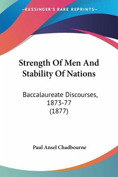 Strength Of Men And Stability Of Nations