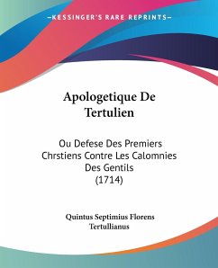 Apologetique De Tertulien