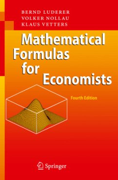 Mathematical Formulas for Economists - Luderer, Bernd;Nollau, Volker;Vetters, Klaus