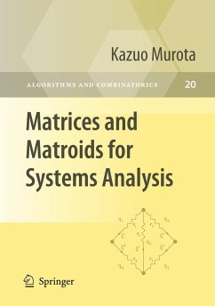 Matrices and Matroids for Systems Analysis - Murota, Kazuo