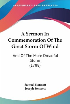 A Sermon In Commemoration Of The Great Storm Of Wind