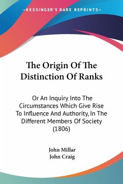 The Origin Of The Distinction Of Ranks - Millar, John