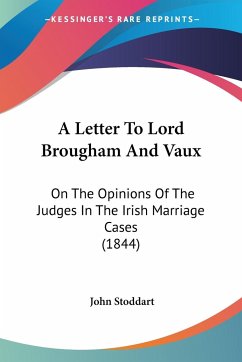A Letter To Lord Brougham And Vaux