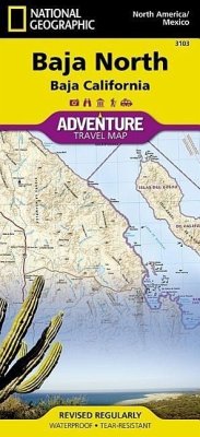 Cover National Geographic Adventure Map Baja North