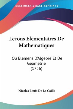 Lecons Elementaires De Mathematiques