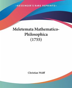 Meletemata Mathematico-Philosophica (1755)