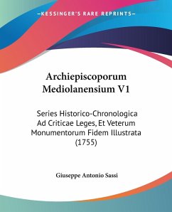 Archiepiscoporum Mediolanensium V1 Archiepiscoporum Mediolanensium V1