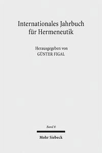 Internationales Jahrbuch für Hermeneutik - Figal, Günter (hrsg)