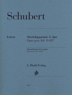 Streichquartett G-Dur op.161 D 887, 4 Einzelstimmen - Franz Schubert - Streichquartett G-dur op. post. 161 D 887