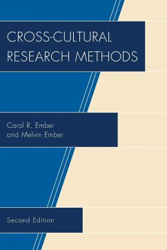 Cross-Cultural Research Methods - Ember, Carol R.; Ember, Melvin