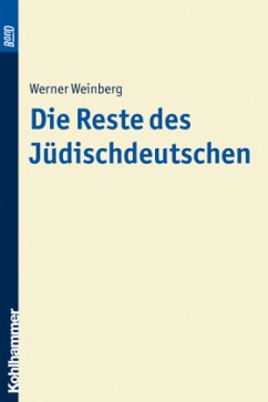 Cover Die Reste des Jüdischdeutschen