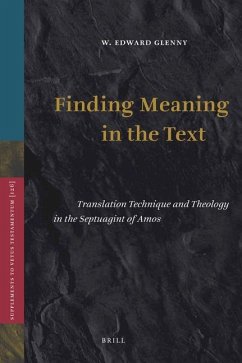 Finding Meaning in the Text - Glenny, Edward