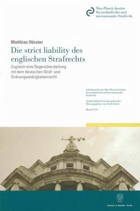 Die strict liability des englischen Strafrechts. Die strict liability des englischen Strafrechts.