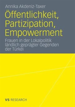 Öffentlichkeit, Partizipation, Empowerment - Akdeniz-Taxer, Annika