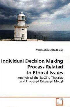 Individual Decision Making Process Related to Ethical Issues - Kliukinskaite Vigil, Virginija