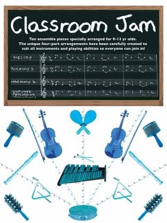 Cover Classroom Jam Ensemble pieces for 3-part flexible ensemble and percussion score