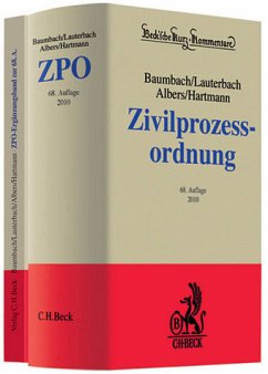 Zivilprozessordnung und Ergänzungsband: In 2 Bänden mit FamFG, GVG und anderen Nebengesetzen - Adolf Baumbach, Wolfgang Lauterbach, Jan Albers, Peter Hartmann