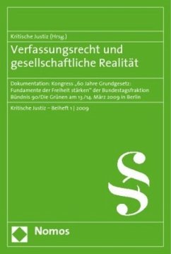 Verfassungsrecht und gesellschaftliche Realität - Kritische Justiz (Hrsg.)