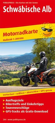 PublicPress Motorradkarte Schwäbische Alb
