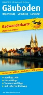 PublicPress Radwanderkarte Gäuboden, Regensburg - Straubing - Landshut