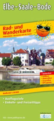 PublicPress Rad- und Wanderkarte Elbe - Saale - Bode