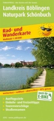 Cover PublicPress Rad- und Wanderkarte Landkreis Böblingen, Naturpark Schönbuch