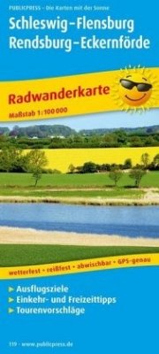 PublicPress Radwanderkarte Schleswig - Flensburg - Rendsburg - Eckernförde