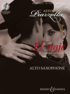 El viaje, für Alt-Saxophon und Klavier, m. Audio-CD - Piazzolla, Astor