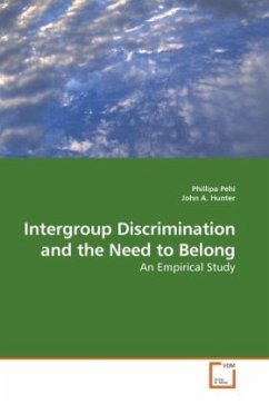 Intergroup Discrimination and the Need to Belong - Pehi, Phillipa