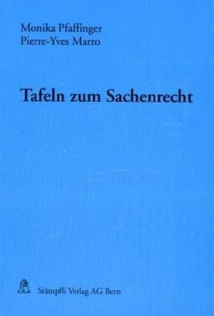 Cover Tafeln zum Sachenrecht (f. d. Schweiz)